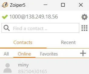 Скрин 2. Создание SIP-клиента.